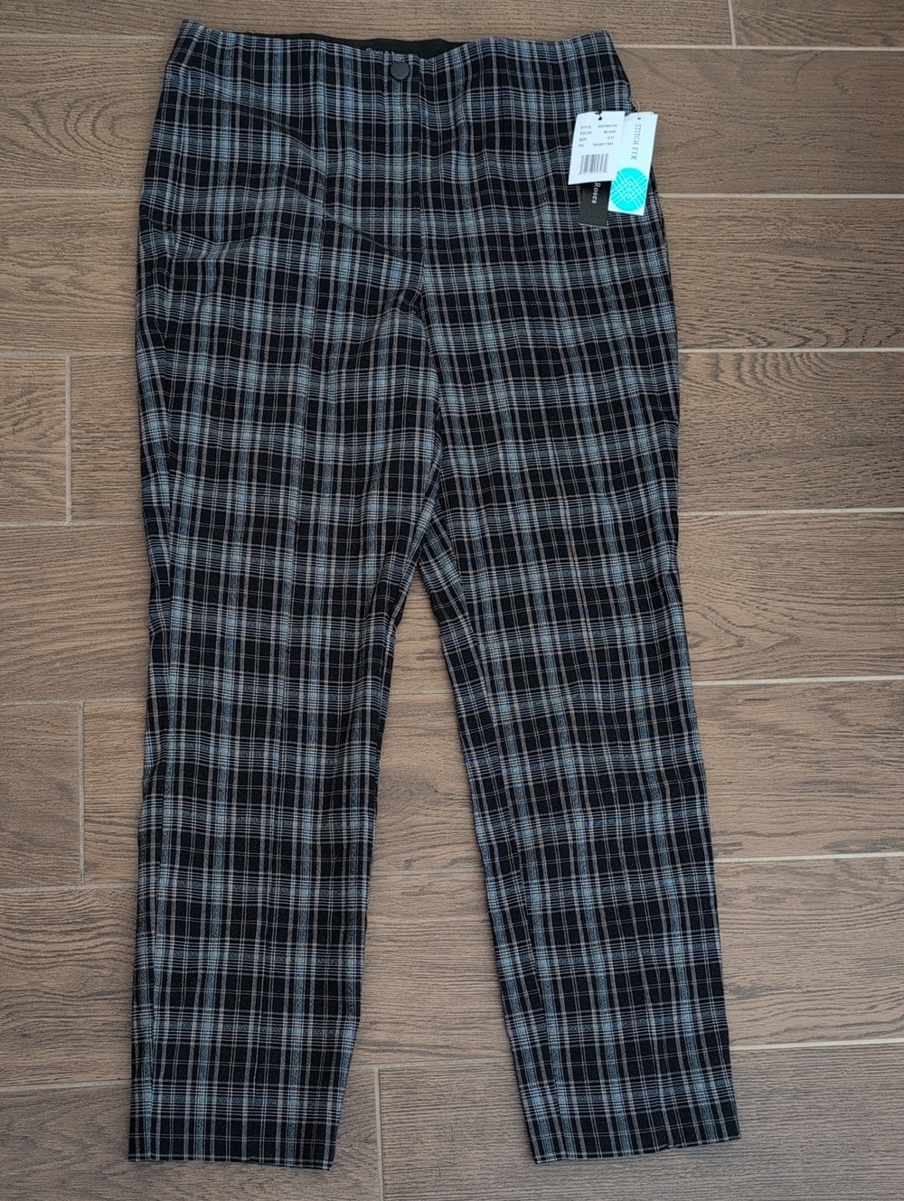 Violet And roses Stitch Fix Plaid Ankle Tapered Pants Size 12